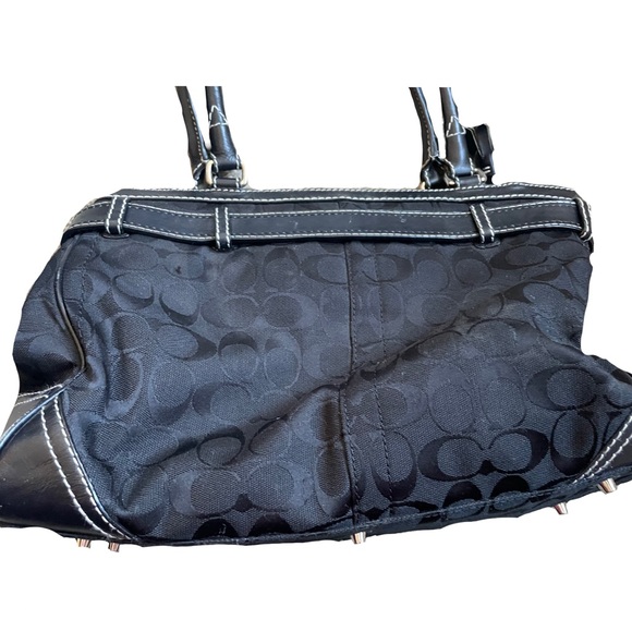 Vintage coach bag with signature logos - Picture 2 of 5